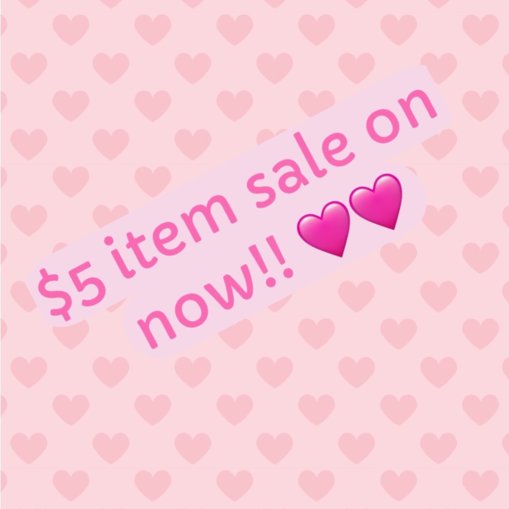 $5 item sale. See ⬇️ for details